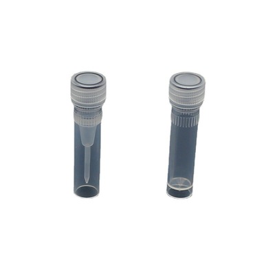 Plastic freezing pipe 0.5ml 1.5ml 2ml Flat bottom Vials Screw Plastic Centrifuge tube sample