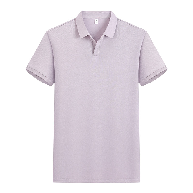 Lujo ligero gaviota cuello V 7A antibacteriano frío hombre con camiseta de cuello polo polo ropa de trabajo personalizada