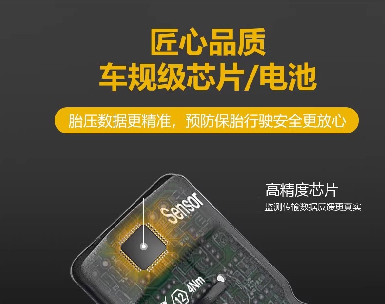 Bmw-Specific X1X2X3X4X5X6Mini Tire Pressure Sensor, Built-In Tire Pressure Monitoring for Vehicles, Programmable