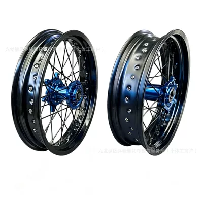 S6S7S5 front and rear CNC – Motorcycle wheel hub - blue-wheel-hub-core