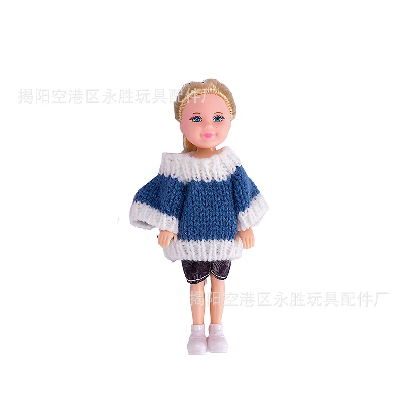 Модная кукла для переодевания, свитер, игрушка, ключи от машины, европейский стиль, 5 дюймов, 14 см