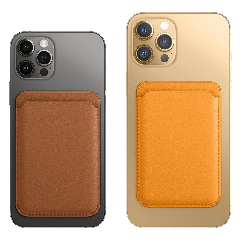 Aplicable a iPhone13 titular de la tarjeta magnética Apple 12Pro oficial Magsafe cuero especial 12 pegatinas trasero titular de la tarjeta PU