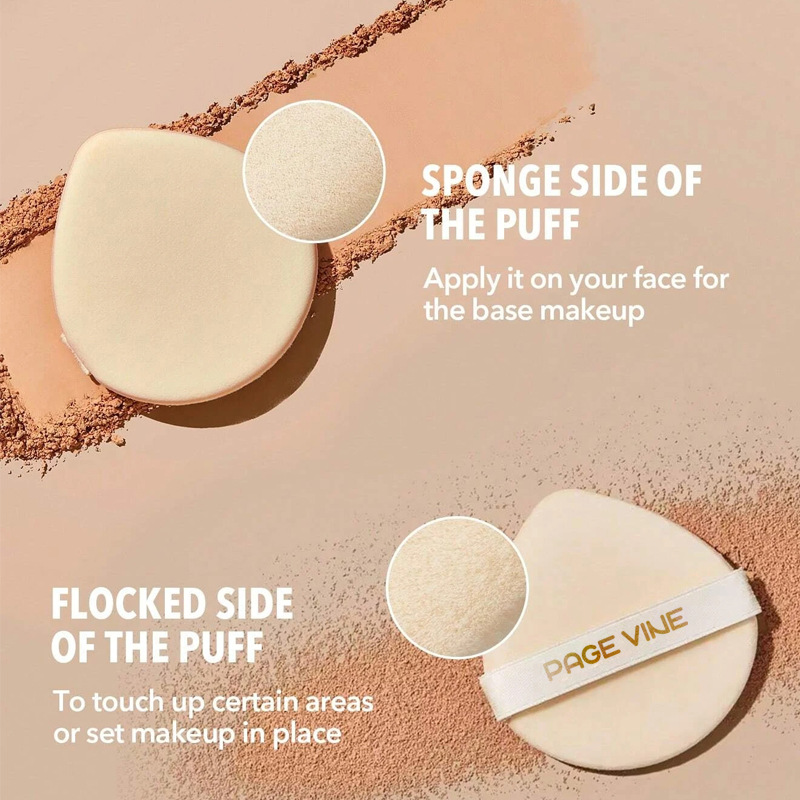 PAGE VINE transfronterizo polvo de maquillaje seco y húmedo, impermeable y antitranspiración, no se pega, no se quita, maquillaje, comercio exterior