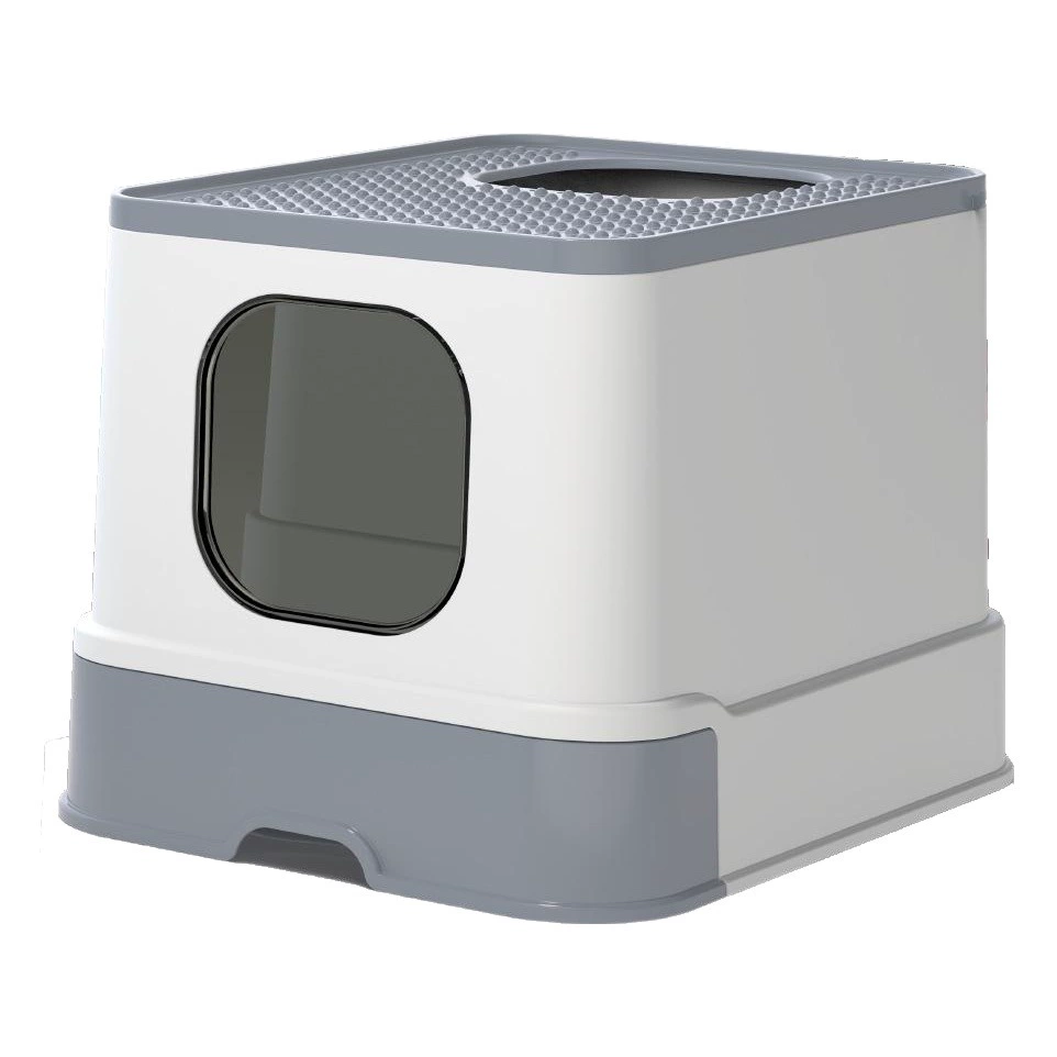 Полностью закрытый таз Meifu для кошачьего туалета с входом сверху, негабаритный защищенный от запаха туалет для кошек интернет-знаменитостей, анти-подстилка, принадлежности для котят