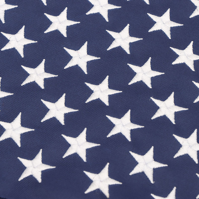 Grenzüberschreitende USA-Flagge aus 150D Oxford-Gewebe mit dreidimensionaler Stickerei von Sternen und Streifen_voghion.com