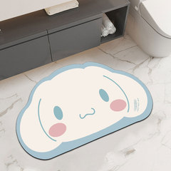 アニメ速乾足マットトイレの入り口はトイレの滑り止め吸水柔らかい珪藻泥マットのかわいい風を管理している