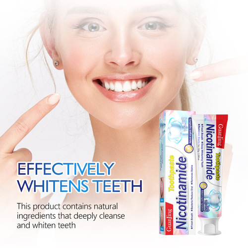 Cross-border niacinamide toothpaste cleans, removes tooth stains, removes bad breath, protects gums, solidifies teeth, whitens toothpaste wholesale toothpaste