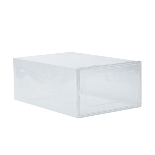 Factory direct sales storage box with lid transparent flip-top basketball shoe box plastic dustproof shoe cabinet storage artifact wholesale