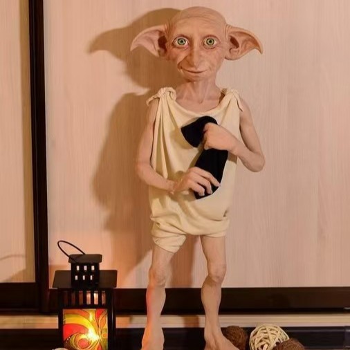 Halloween Elf máscara de látex Harry Potter Mundo Mágico Dobby Casa de los elfos Decoración de resina