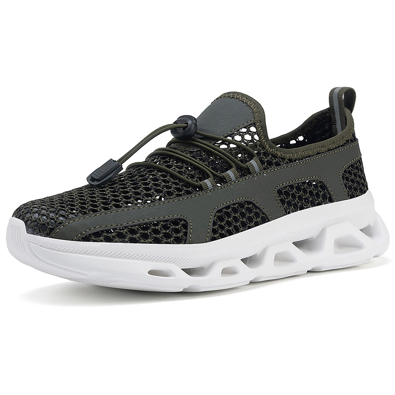 Summer Hollow-Out Couple Outdoor Shoes, Fashionable and Versatile Breathable Mesh Shoes, Thick-Soled Lightweight Casual Water Shoes for Men and Women