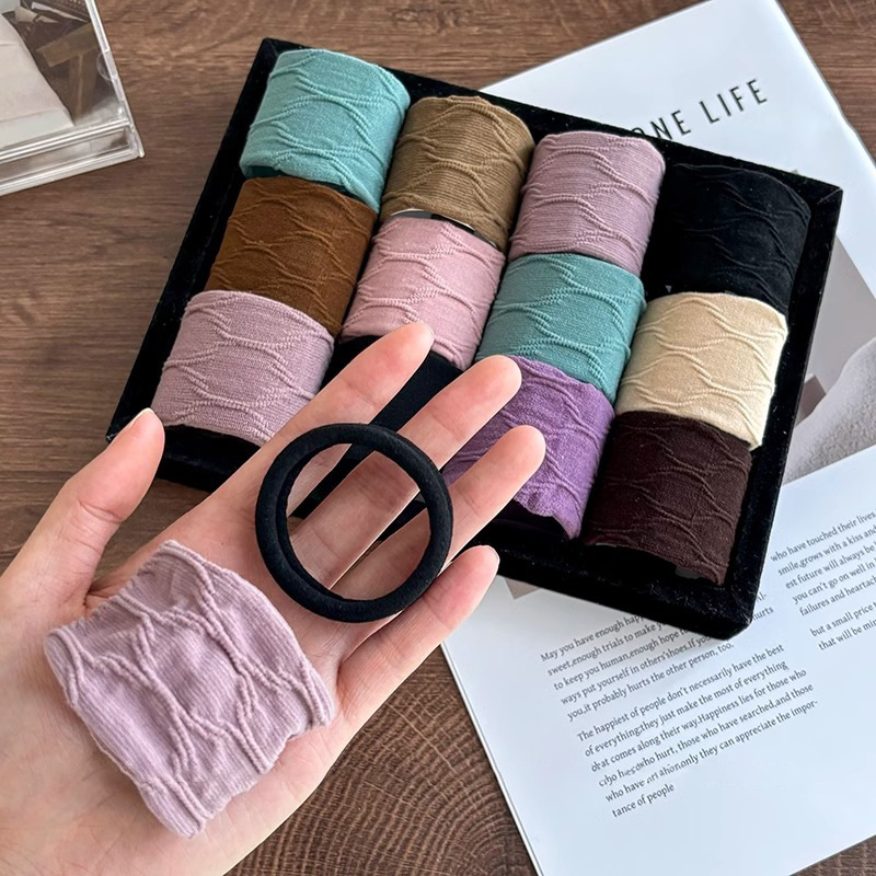 Mascarilla facial de alta elasticidad, lazo para el cabello, cola de caballo alta, cuerda para el cabello sin costuras para niños, no daña el cabello, banda de goma de cuerda para la cabeza para niñas