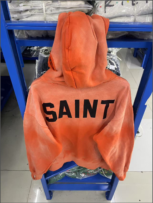 Sweatshirt com capuz unisex letras estampado estilo desgastado_voghion.com
