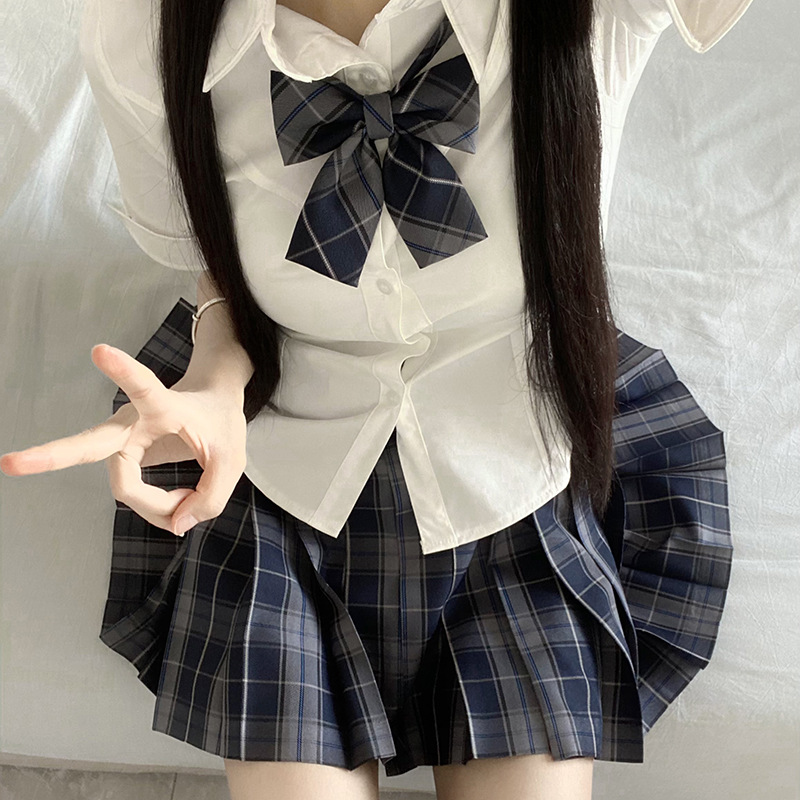 소녀 슬림 셔츠 JK 유니폼 오리지널 스타일 스커트 일본 대학 스타일 해초 호손 나무 활 패션 스커트
