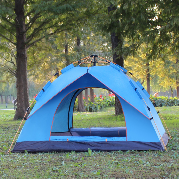 Siglo glaciar acampar al aire libre plegable tienda automática 3-4 personas playa simple rápido abierto doble impermeable camping