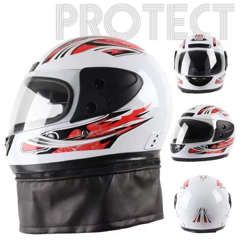 Casco de coche eléctrico de cuatro estaciones para calentar casco completo para mujeres otoño y invierno para hombres medio casco casco anti-neblame