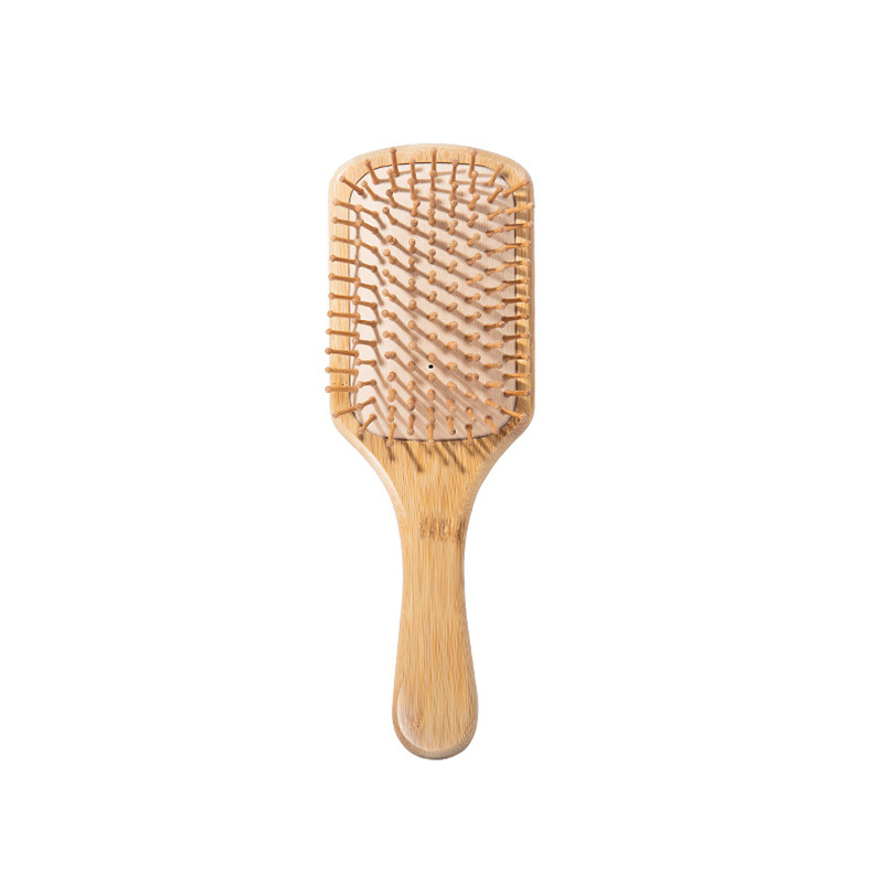 Peine Cuadrado de Bambú con Cojín de Aire, Masaje, Regalo OEM