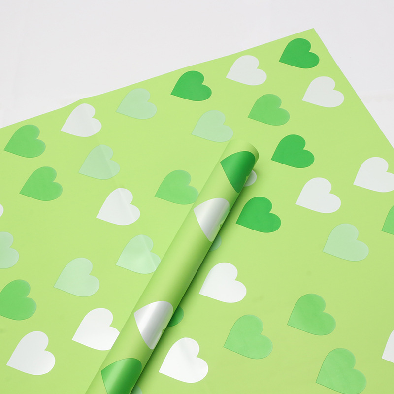 Huaxi Neon Love Papel de embalaje de flores Película perlada impermeable Paquete de regalo Papel de flores Papel Ouya Floristería Material de ramo image 13