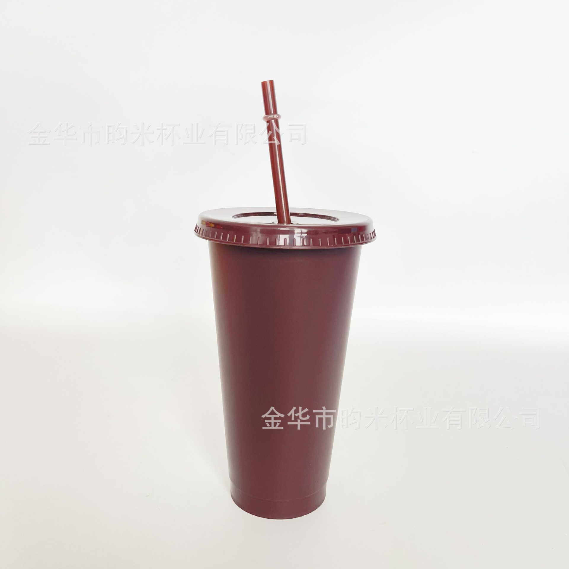 Transfronterizo PP color 24OZ taza de paja taza de té de leche de gran capacidad 710ML taza de plástico monocapa de color sólido se puede imprimir logotipo