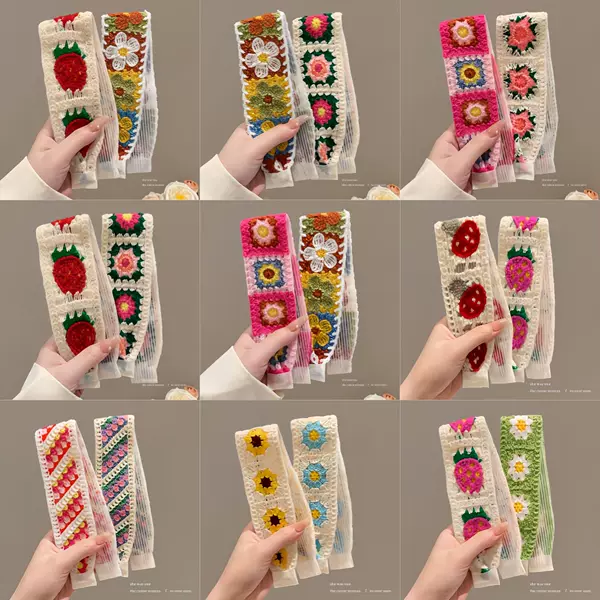 Knitted Bangs Adhesive Hairband for Women 2025 New Style Hair Clip Magic Sticker Hairpin Face Wash Headband Hair Accessory