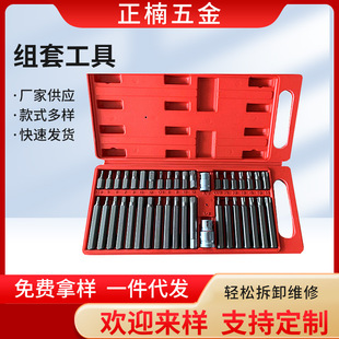Zhengnan Hardware Wholesale 40 Pieces Star Batch Set Tool Assembly Sleeve Tool Star Hexagon Toolbox Set