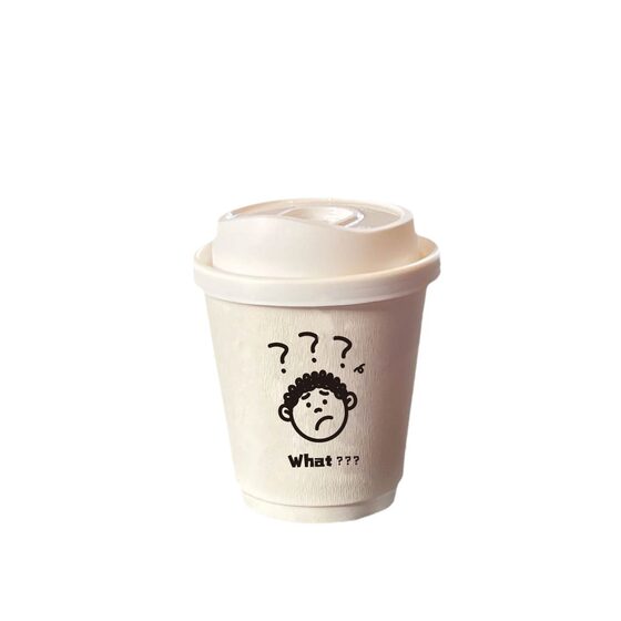 Plum Embossed Disposable High-grade Coffee Paper Cup with Lid Milk Tea Delivery Packaging Commercial Printable Logo
