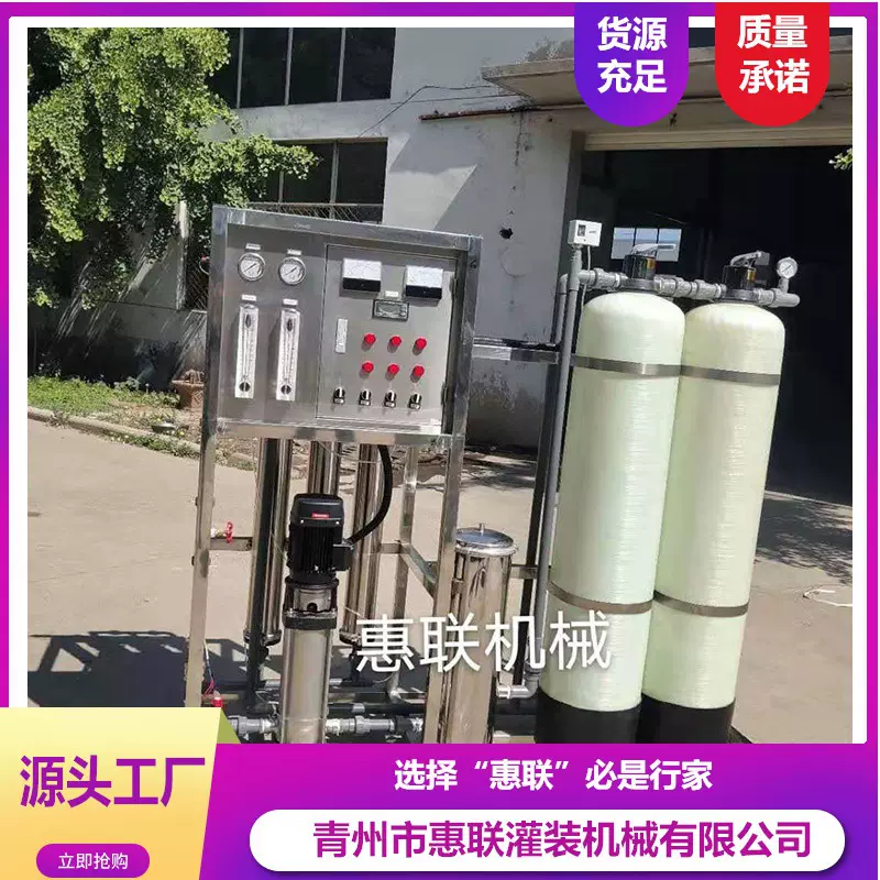 1吨/小时纯净水设备 农村生活饮用水处理设备 勾兑酒用水设备