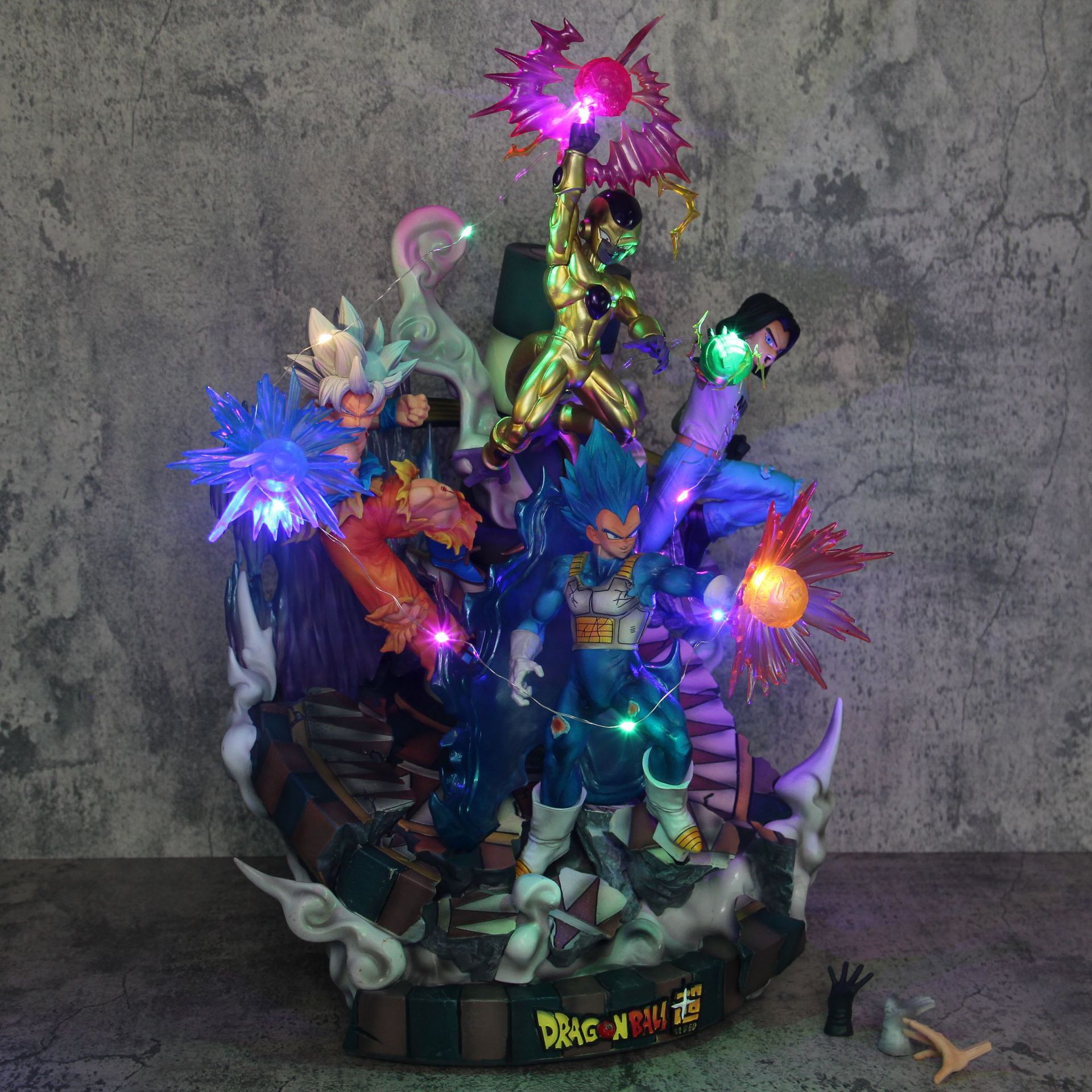 超大号手办七龙珠力量大会孙悟空贝吉塔弗利萨17号模型摆件