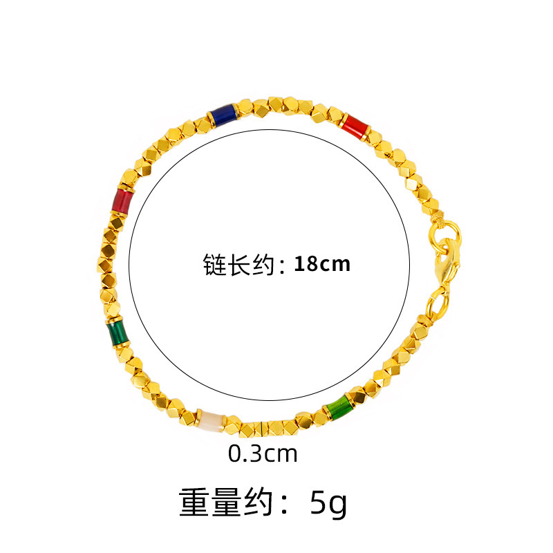 Shajinins pulsera de lujo ligera tendencia de nicho coreano diseño dulce y fresco latón chapado en oro color zircon universal