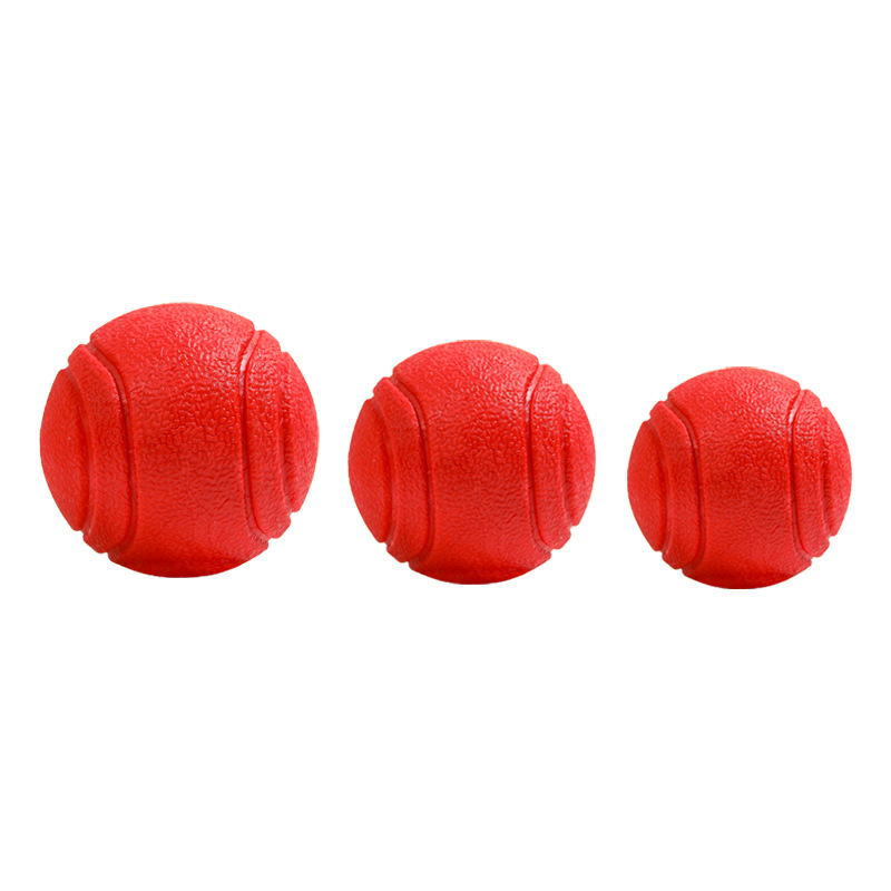 Transfronterizo nuevo juguete para perros resistente a la mordida bola elástica sólida bola mordedor de goma para perros juguete para mascotas al por mayor