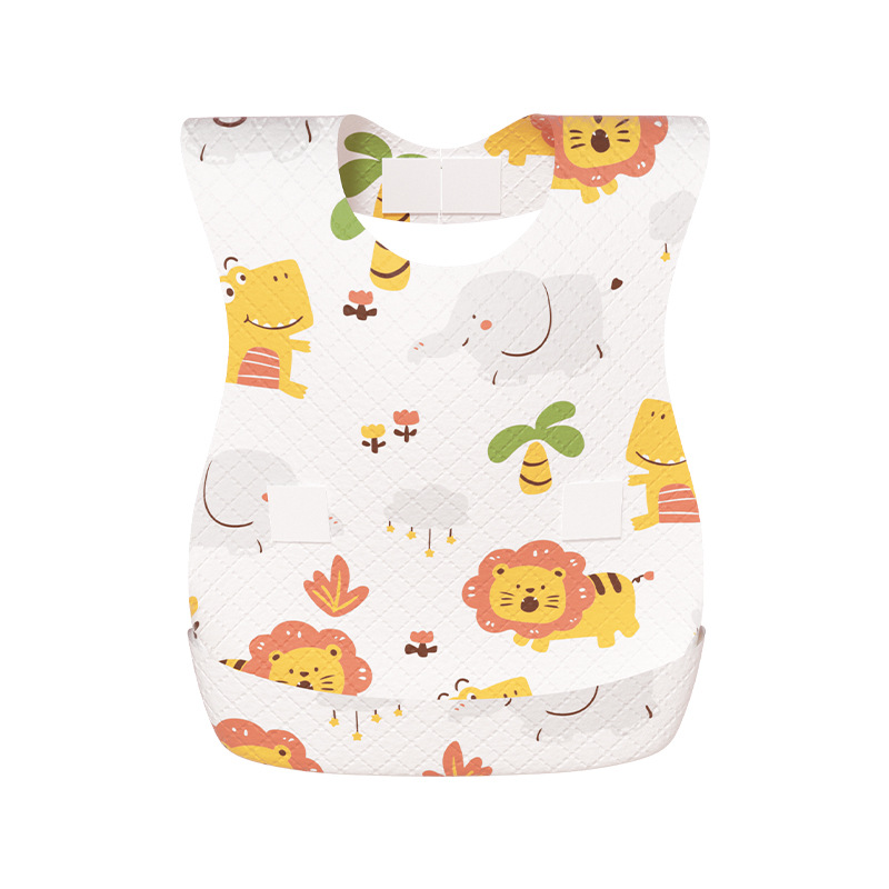 Baodón desechable para niños paquete independiente para bebés bolsas de comida bebés toallas de saliva sin lavado delantal impermeable al por mayor
