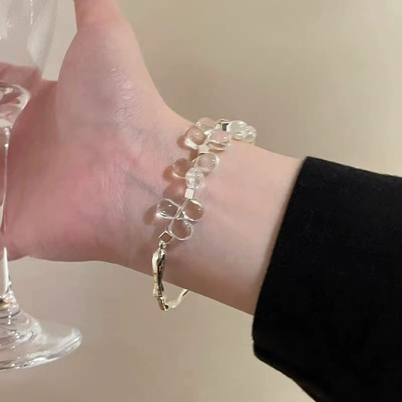 Round Zircon Bracelet Beads, 925 Silver Sample, Simple Elegant Charm (Multiple Codes)