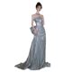 Strapless Evening Dress Dress High-end Light Luxury Niche 2024 New Host Annual Meeting Banquet dress Elegant Socialite