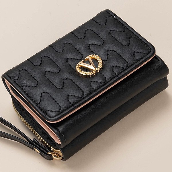 Factory New Women's Short Wallet Versatile Embroidered Coin Purse Women's High-End Wallet Women's Short Wholesale