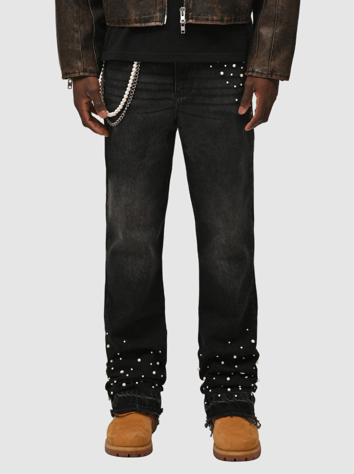 Herren Jeans Mit Geradem Bein Und Modernem Stretch Material_voghion.com