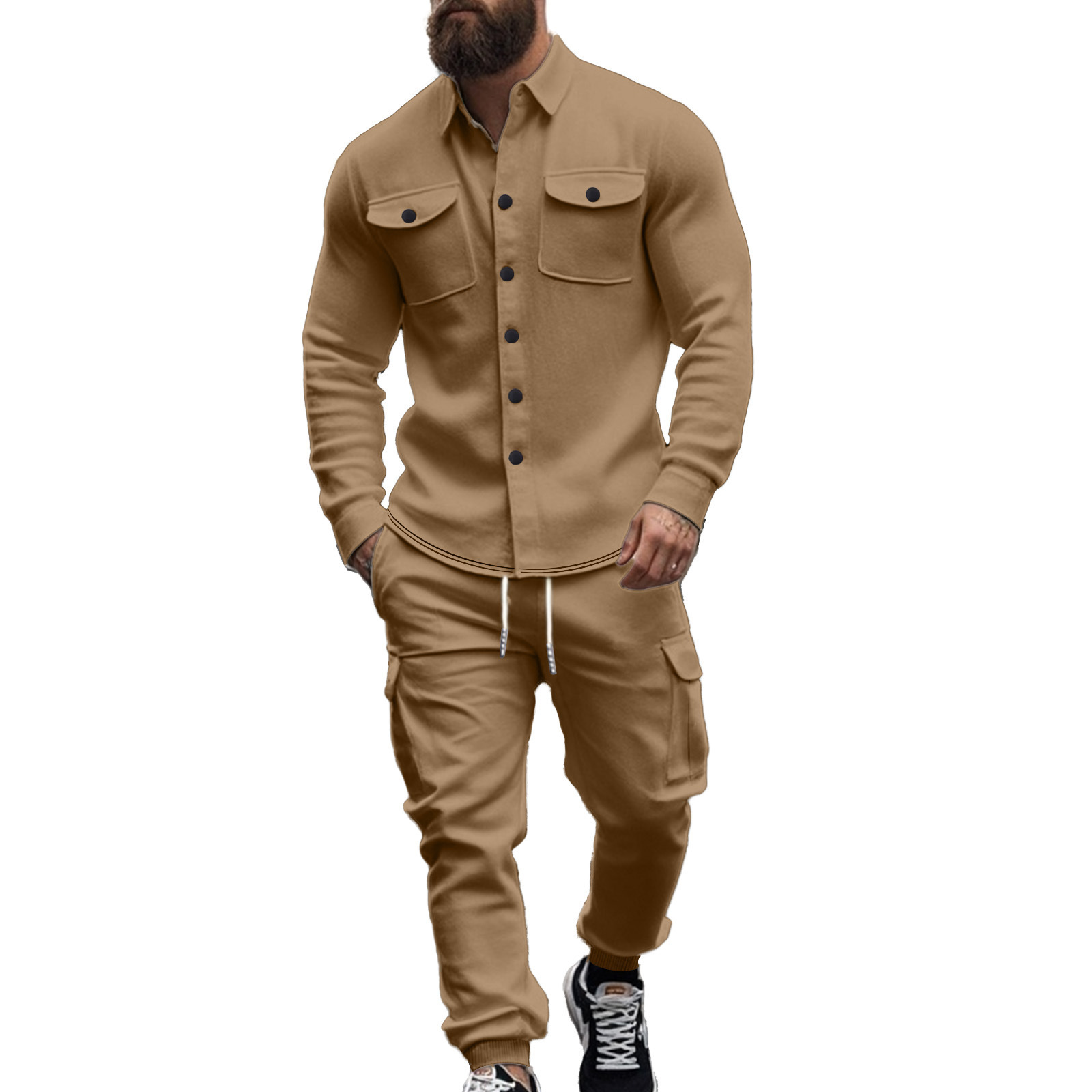 Herren Outdoor Set Mit Fleece Futter Für Jagd Und Arbeit_voghion.com