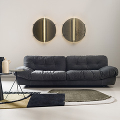 Baxter Cloud Sofa, Straight North European Style Minimalist Satin Fleece Latex, Designer for Small Apartments, Lightweight Luxury Down