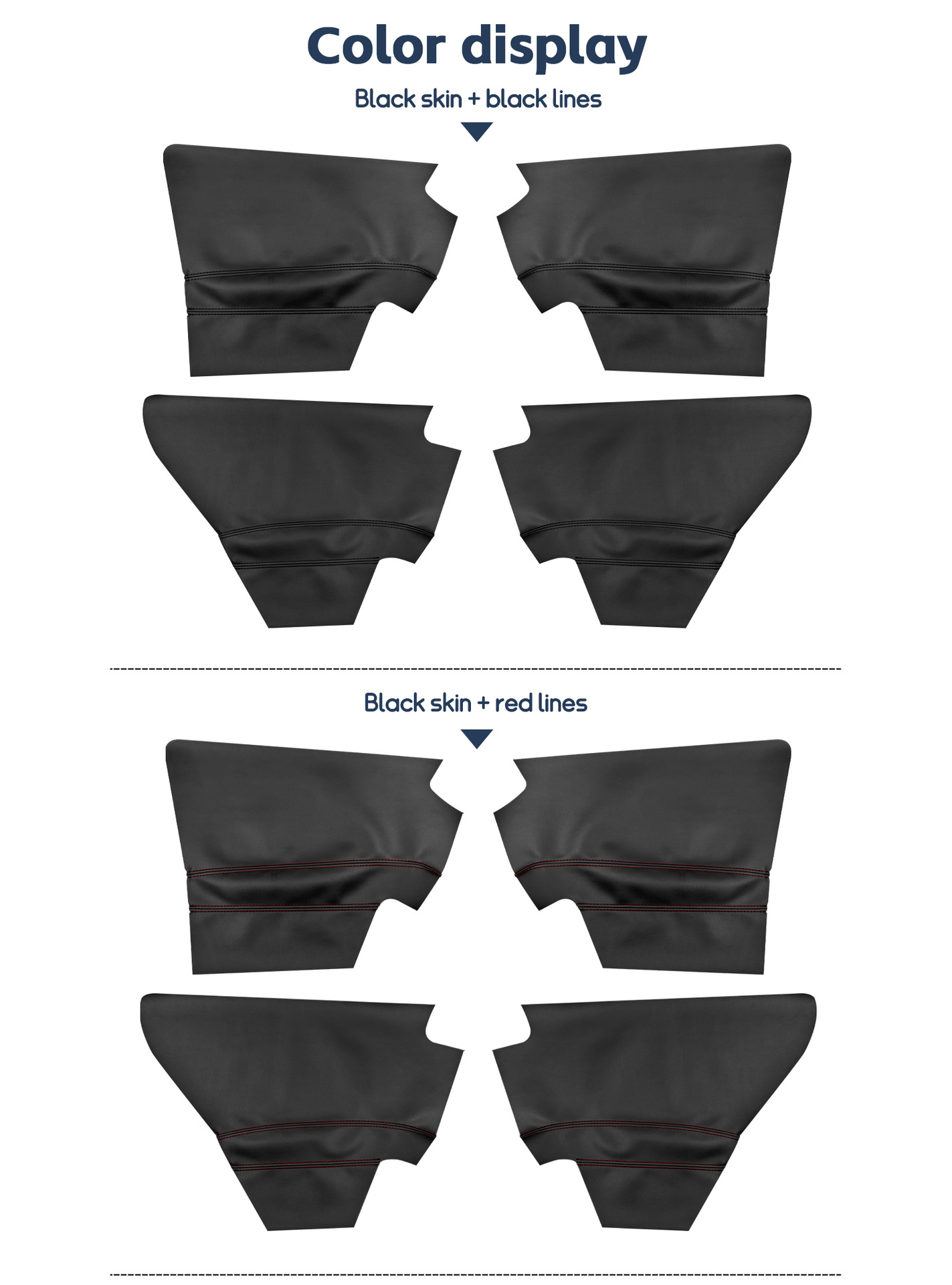 Toyota RAV4 13-19 Car Door Panel Leather Interior Modification