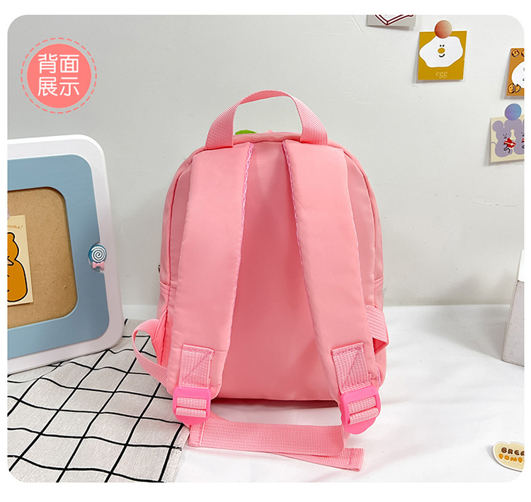 Children's schoolbag cartoon doll backpack 2022 New style fashionable and cute color-blocking plush small backpack for boys and girls undefined