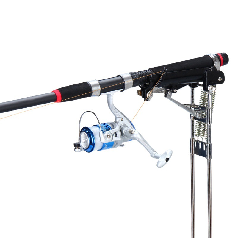 Fishing Rod Bracket Inserted and Hanged Easy Stainless Steel Foldable Fishing Supplies Hand Rod Sea Rod Multifunctional Automatic Battery
