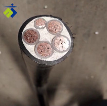 銅YJV4*70+1*35硬線4+1銅芯70平方四等芯阻燃鎧裝五線電力電纜