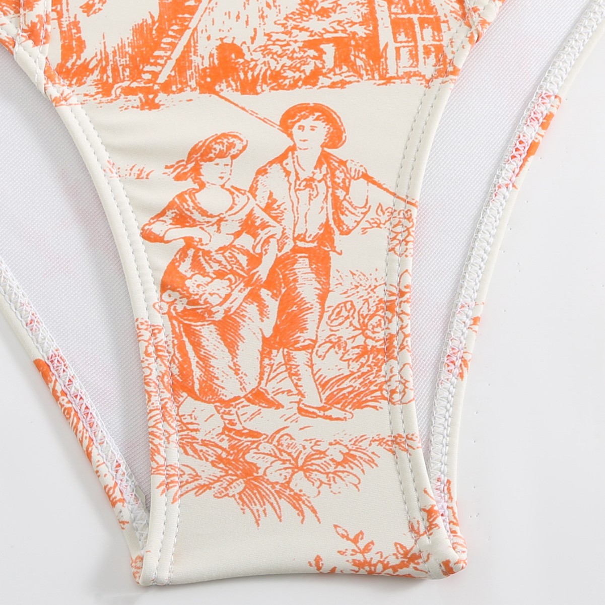 GraceChic 2024 European And American One-Piece Sexy Tight-Fitting Export Cross-Border Swimsuit High-End Beach Set_voghion.com