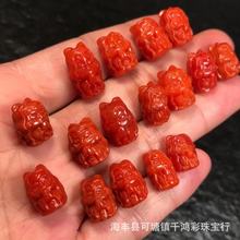 天然南红美人鱼 雕工精细 肉质饱满细腻 可各种DIY 厂家直供批发