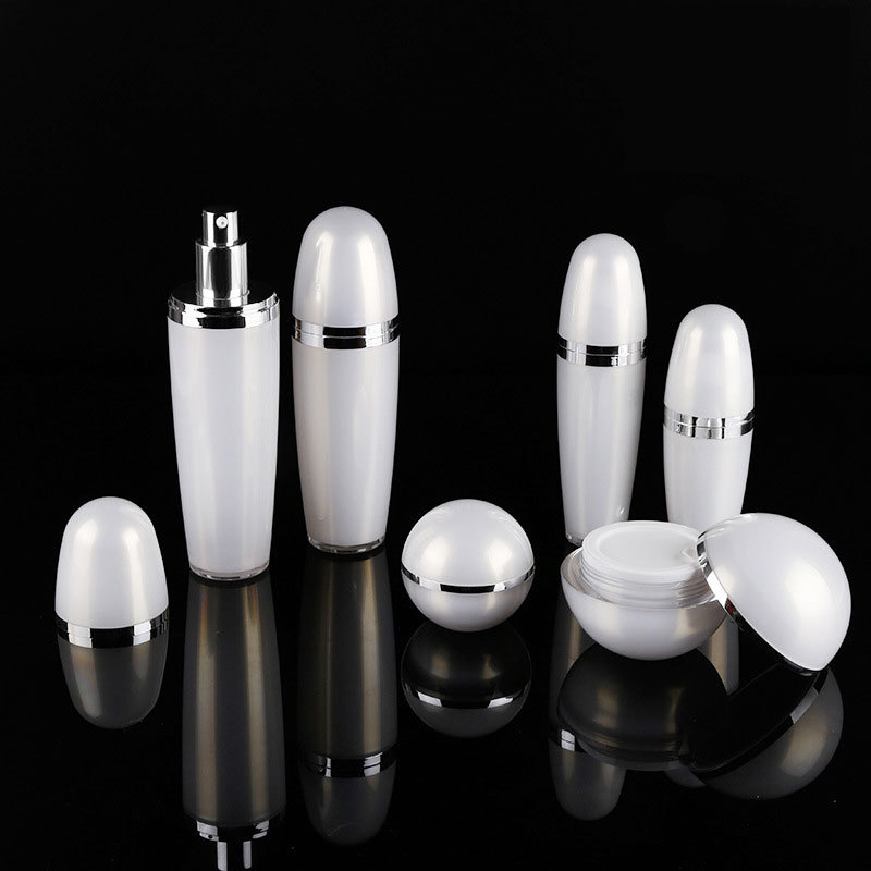 护肤品套装瓶亚克力PS30ml,120ml膏霜瓶按压式乳液瓶喷雾化妆品瓶
