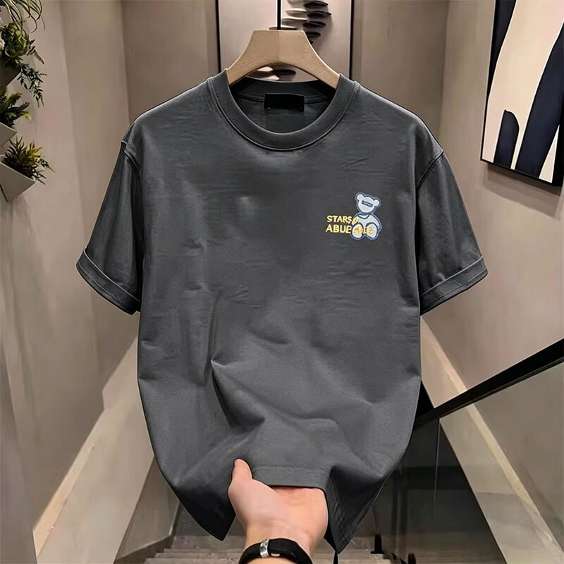 Customized loose-fitting short-sleeve t-shirt for men, new summer 2026 Harajuku style, unique design, niche half-sleeve tee Customized loose-fitting short-sleeve t-shirt for men, new summer 2026 Harajuku style, unique design, niche half-sleeve tee