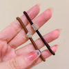 Drill, durable base hair rope, hair accessory, Korean style, simple and elegant design, wholesale