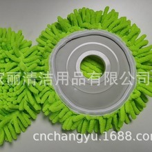雪尼尔除尘旋转拖把头加厚套头拖地拖通用拖把头跨境拖布头亚马逊