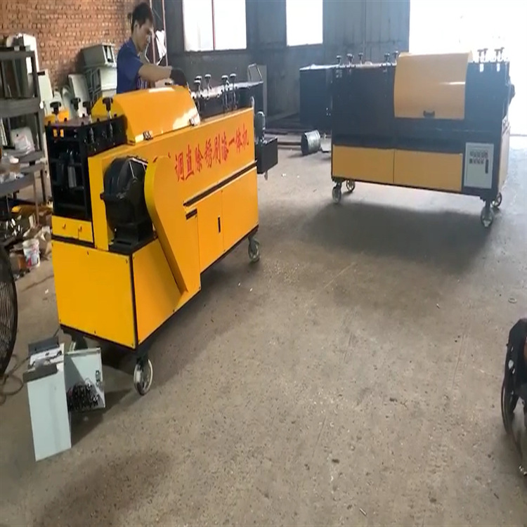 建筑钢管调直机规格齐全管调直除锈刷漆一体机