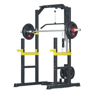 Cross-Border Factory Hot-Selling Multifunctional Half-Frame Squat Rack High Pulldown Home Indoor Fitness Equipment Combination Set