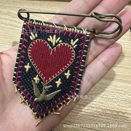 跨境新品Pocket with Rosemary迷迭香希望护身符胸针装饰礼物