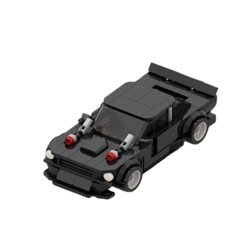 Modelo de carro de corrida em blocos de construção puzzle_voghion.com
